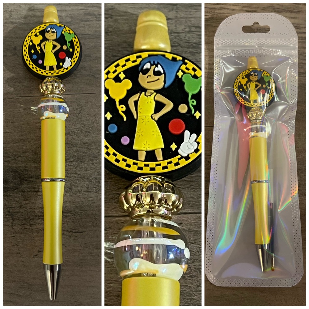Inside Out Joy beaded focal pen